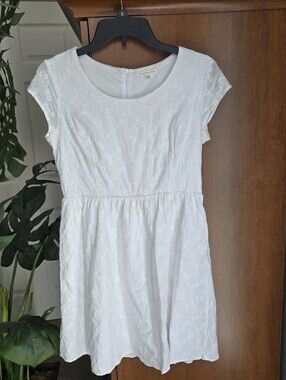 Copper Key White Eyelet Mini Dress